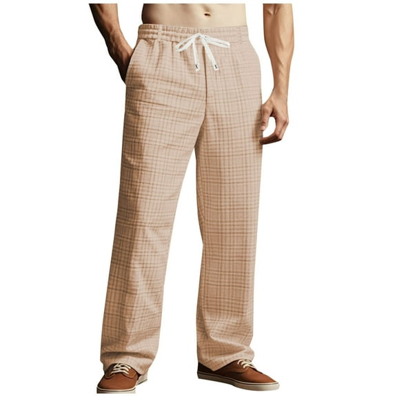 Mens Outdoor Cargo Pants, Men's Baggy Sweatpants Athletic Printed Joggers Workout Streetwear Pants with Pockets M-3XL