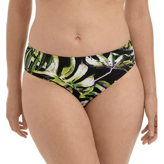 Fantasie Palm Valley Mid Rise Swim Brief (6765),XXL,Black