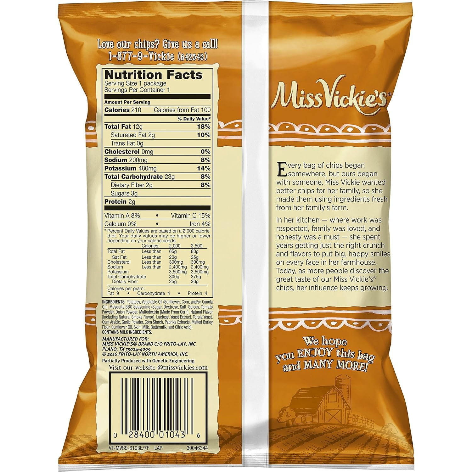 Kettle Cooked Potato Chips by Miss Vickie's Value Pack Bundled by SUPERDEALS | 1.375 Oz Bag | Smokehouse BBQ | Pack of 16 with mystery bonus gift