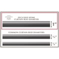 thumbnail image 3 of Exclusive Home Holden Wrap Around 1" Curtain Rod, Distressed White, 82.5"-120", 3 of 5