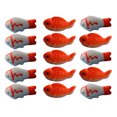 thumbnail image 1 of 15pcs resina maceta decoración de peces de colores modelo adornado adorable resina artesanía niños juguete, 1 of 4