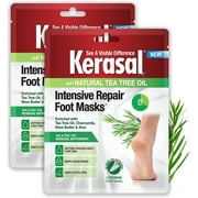 2 Pack - Kerasal Intensive Repair Foot Mask for Cracked and Dry Feet, One Pair 1 ea