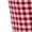A Red, variant on Women's Gingham Capri Pants Elastic Waist Drawstring Pocketed Side Slit Button Detail Casual Loose Fit Comfy Summer Trousers for Daily Beach Vacation