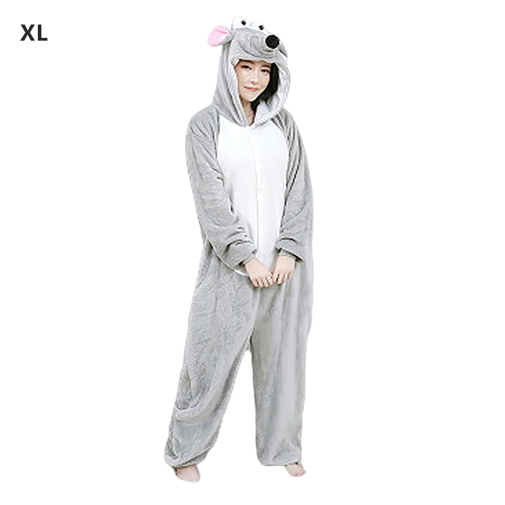 Unisex Animal Pajamas One Piece Mouse Pyjamas Costume For Women Men Costume Play Walmart Com Walmart Com