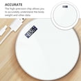 thumbnail image 2 of STRANDCHIC Precise Weighing Scale Body Weight Scale White 1Pcs ABS, 2 of 8