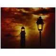 thumbnail image 4 of Northlight LED Lighted Lighthouse and Lamppost Canvas Wall Art - 11.75" x 15.75", 4 of 9