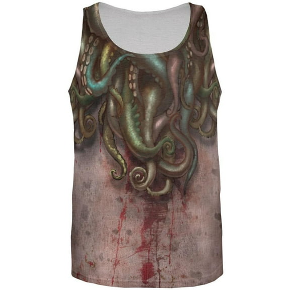 Cthulhu Greater God Tentacles All Over Adult Tank Top - X-Large