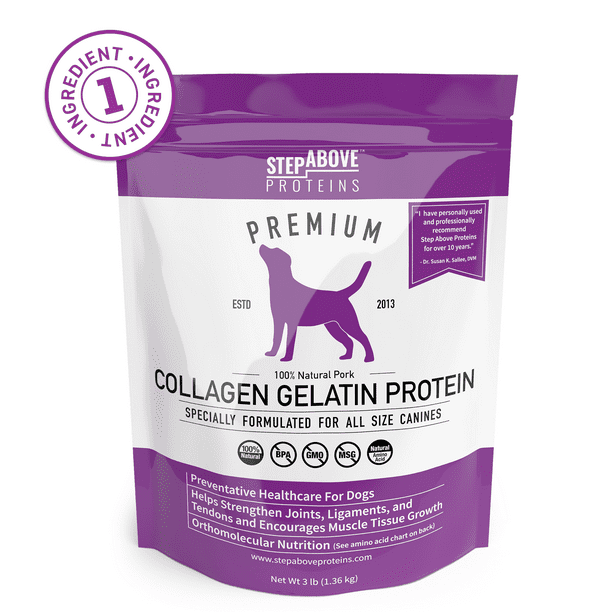 100 Collagen Protein for Dogs Hip & Joint Allergy Relief