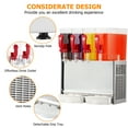 thumbnail image 3 of Homhougo 380W Commercial Snow Dissolver,Stainless Steel 4 Flavors Soft Ice Cream Yogurt Machine,10.56 Gal 10L 4 Tanks Ice Tea Beverage Dispenser for Cafe,Restaurant and Bar Parties,Family Gatherings, 3 of 7