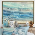 thumbnail image 3 of Ocean Mineral Waves - Nautical & Coastal Framed Canvas, 3 of 3