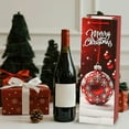 thumbnail image 6 of Zzxfth Christmas Wine Bags With Handles，Christmas Paper Gift Bags For Wine Bottles Gifts，Gift Bags For Christmas Party ，Christmas Dinner ，Wine Table（1pc-Christmas Stocking）, 6 of 8