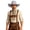 Z23-Light Gray, variant on Shapeable Brim Felt Cowboy Hat Cattleman Western Hat for Men Women Cowgirl Rodeo Party Country Music Festival