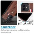 thumbnail image 3 of Funda con ranura para tarjetas oculta para iPhone 11, antigolpes, antideslizante, protección para cámara y correa de lazo., 3 of 5