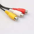 thumbnail image 4 of 2piezas 2.5mm Mini AV Macho A 3RCA Hembra Cable de Audio Video M / F Cable de Adaptador Jack Estereo, 4 of 5