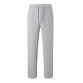 thumbnail image 4 of Boys Sweatpants Baggy Open Bottom Wide Leg Sweat Pants Elastic Waist Loose Fit Athletic Workout Jogger Light Gray 2XL, 4 of 4