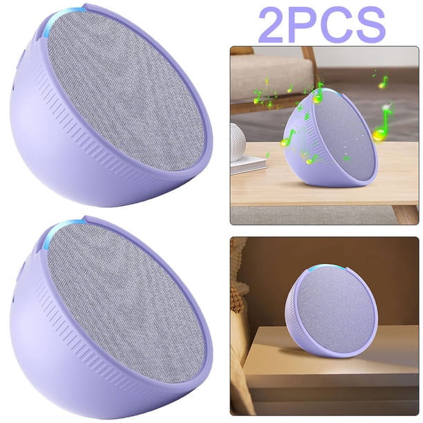 Funda para Altavoz Portátil Ygjytge a Prueba de Golpes para Amazon Echo púrpura 2 Uds
