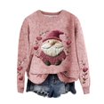thumbnail image 1 of Zhanying Chandail d'Automne pour Femmes Col Rond Graphique Chandail pour Femmes Grande Taille Chandail Festif de Vacances, 1 of 5
