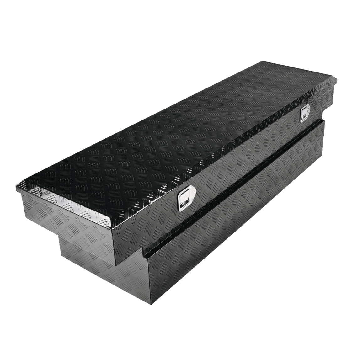 FGJQEFG 70 Inch Heavy Wall Truck Tool Box Aluminum Trailer Toolbox for Pickup Low Profile 70"X20"X17.5"