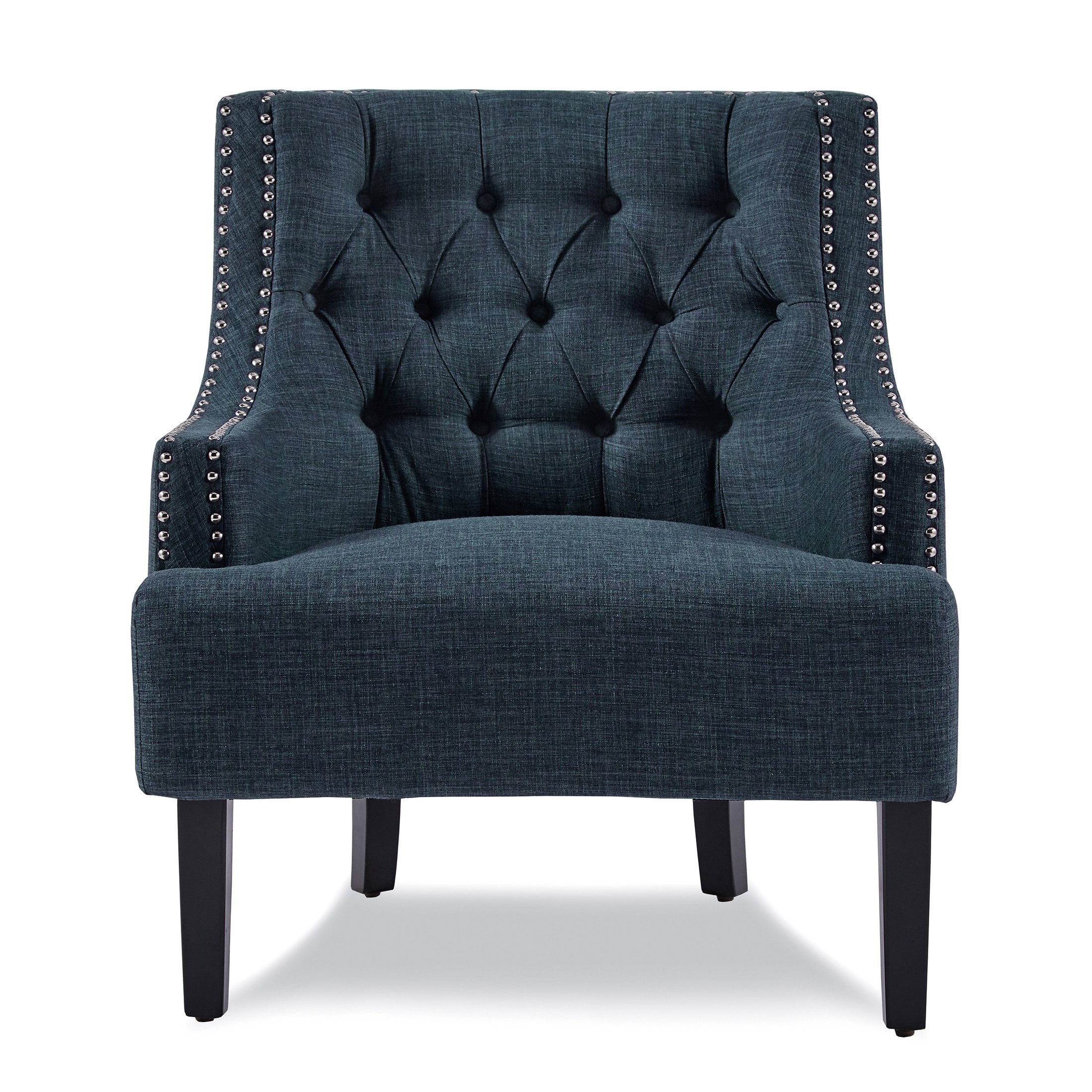 OakvillePark Vernonia Fabric Upholstered Accent Chair, Indigo