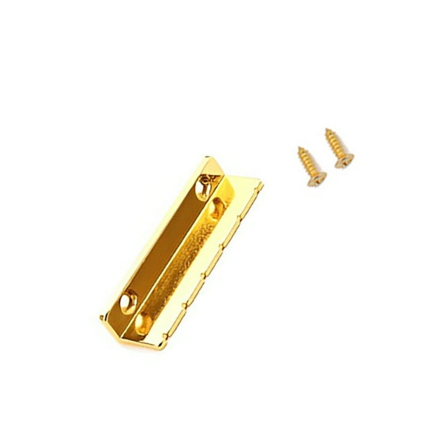 Advancent Tuerca de guitarra en forma de L 6 cuerdas almohadas Metal ranurado resistente duradero instrumento Musical bajo eléctrico Kit suministros Accesorios para instrumentos musicales Oro Advancent OD032189-02