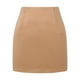 thumbnail image 1 of Minifalda lápiz de cintura alta para mujer - Diseño liso con ribete ondulado - Ropa informal/de moda para primavera/otoño (S-XXL), 1 of 3