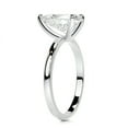 thumbnail image 2 of Dash Jewelry 2 Ct Pear Cut Solitaire Ring - Moissanite Set in 14K White Gold Plated - Elegant Prong Set Engagement Ring for Her - Modern and Sophisticated Design for Special Moment, 2 of 6