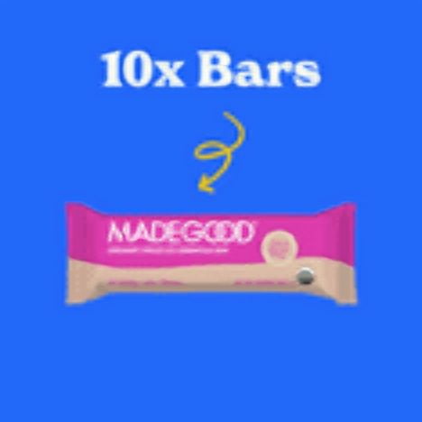 MadeGood Chocolate Drizzle Birthday Cake Granola Bars, 10 Snack Bars, 0.78 oz pack of 2