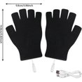 thumbnail image 2 of Heated Gloves, Winter Usb Gloves, Black - JXLGV, 2 of 5