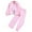 Light Pink, variant on Tiijoy Girls Outfits Bow Print Striped Long Sleeve Shirt and Pants 2Pcs Set, Sizes 9-10