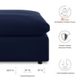 thumbnail image 4 of Ottoman Lounge Chair, Sunbrella, Blue Navy, Fabric, Modern Contemporary, Outdoor Patio Balcony Cafe Bistro Garden Furniture Hotel Hospitality, 4 of 5