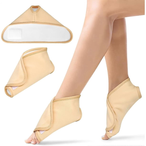 CHAO Paquete de aceite de ricino Sqclv para tobillo, tobillero reutilizable, ajustable, de franela acrílica, compresa de aceite de ricino para mujer, soporte de tobillo, fascitis plantar, alivio