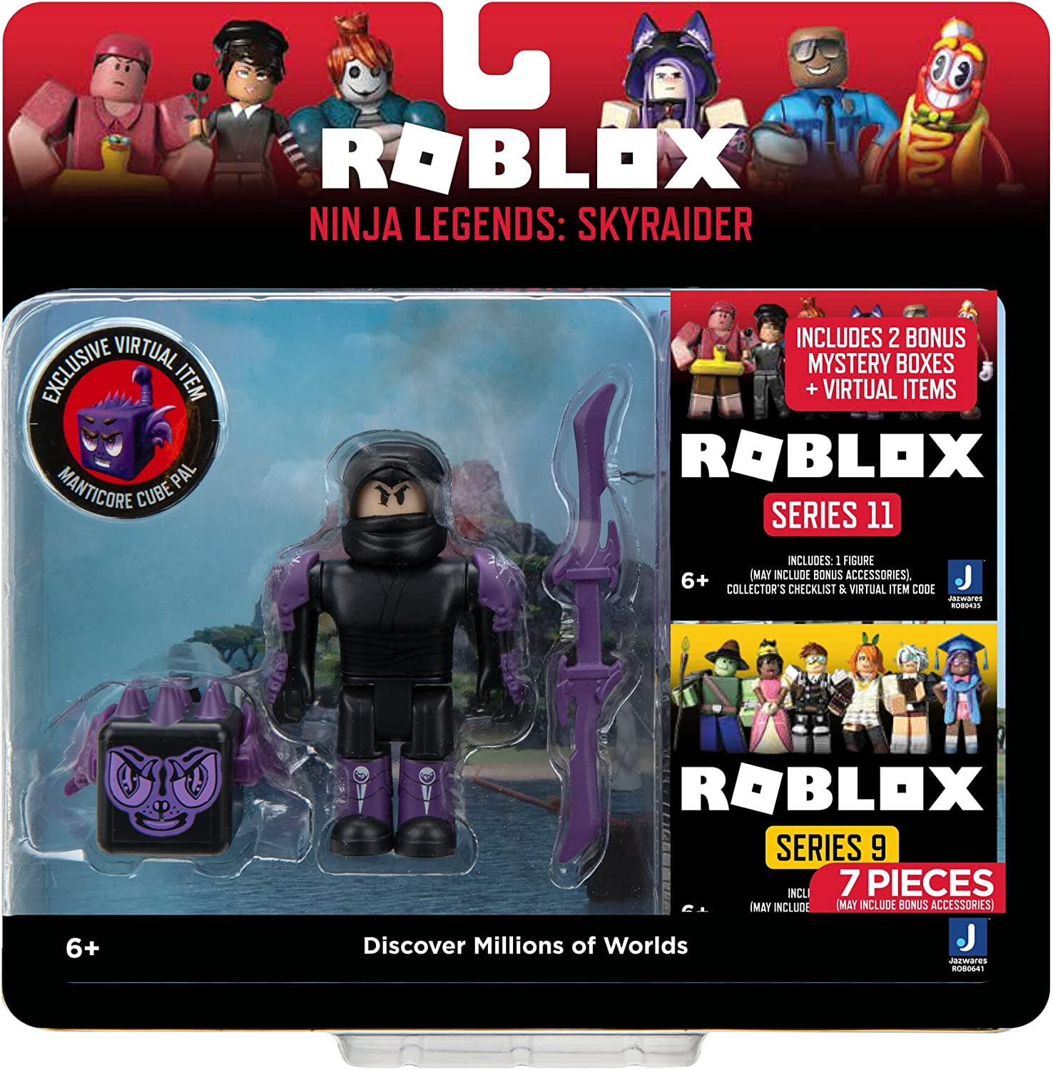 Roblox Ninja Legends: Skyraider Action Figure (2 Bonus Mystery Packs!) -  Walmart.com