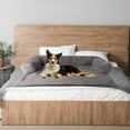 thumbnail image 4 of PETMAKER Dog Bed for Large Pets - Plush Couch Covers for Dogs (Gray), 4 of 11