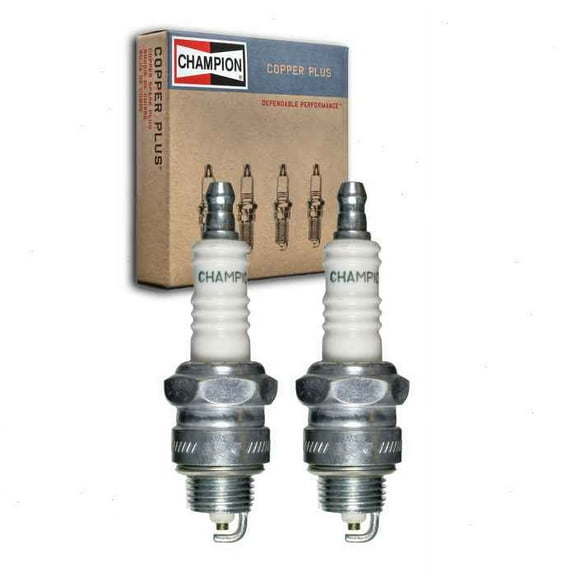 2 pc Champion 10 Copper Plus Spark Plugs for 14-32 14-42 2642913 42S 43S 44S 9M4141 9M4142 A22 A32 A42 A42C AT42 B44S BP6S C44S J12YC M43S R5670-5 W17PU W20PU W7F W7FC Ignition Wire Secondary