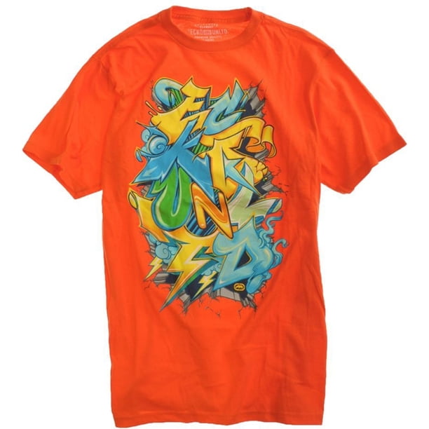 Ecko Unltd. Camiseta gráfica Juggernaut para hombre, naranja, grande