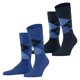 thumbnail image 1 of Burlington Calcetines de hombre, paquete de 2 - Argyle, Clip, Talla única, 40-46 Azul oscuro 40-46, 1 of 6