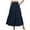 Dark Blue, variant on THDHVS Casual Skirts for Women,Summer Maxi Skirt Trendy High Waist Pleated Ruffle Long Skirts Flowy Beach Boho Skirt Dress with Pockets,Women's Skirts