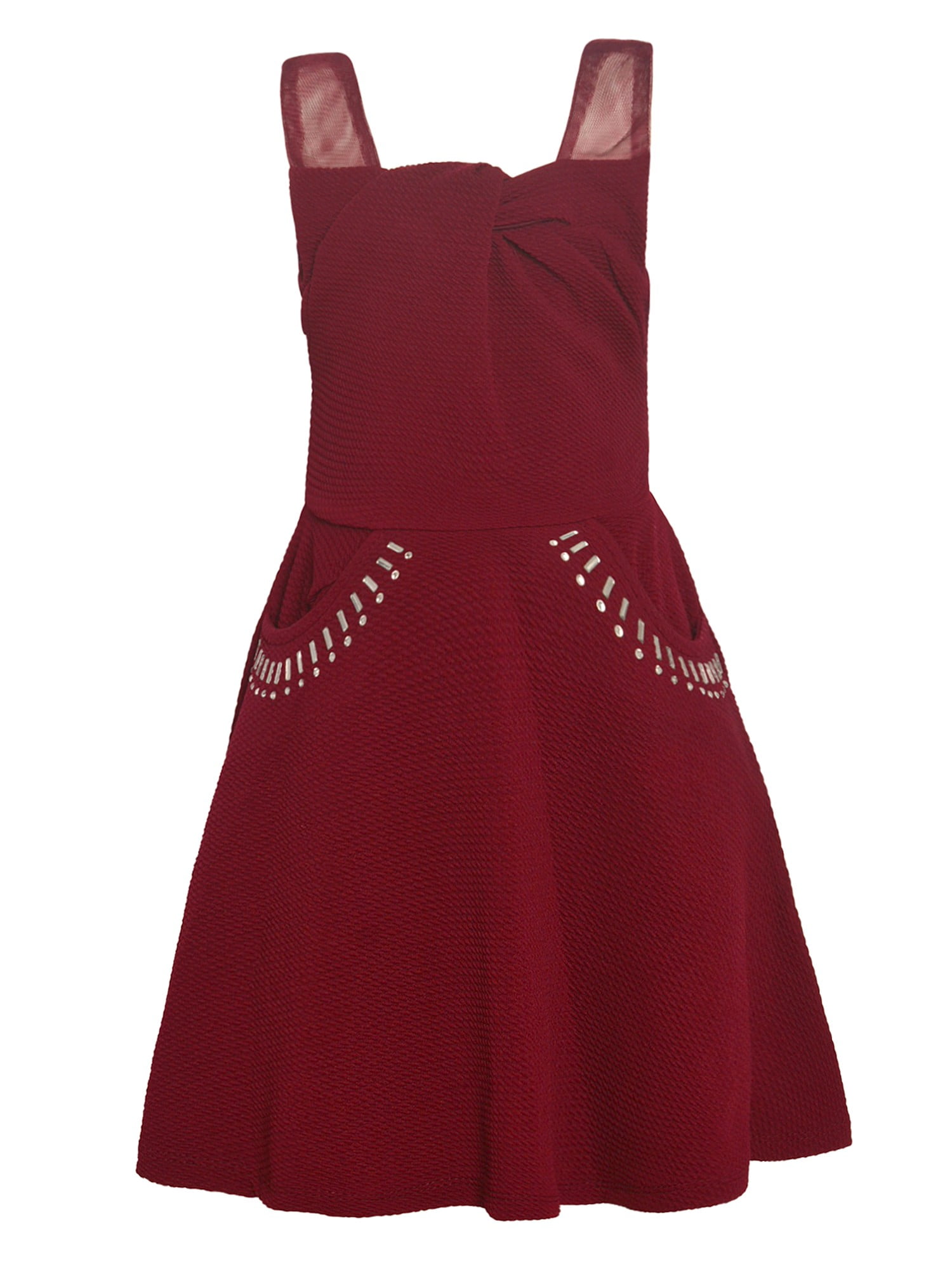 burgundy dress walmart