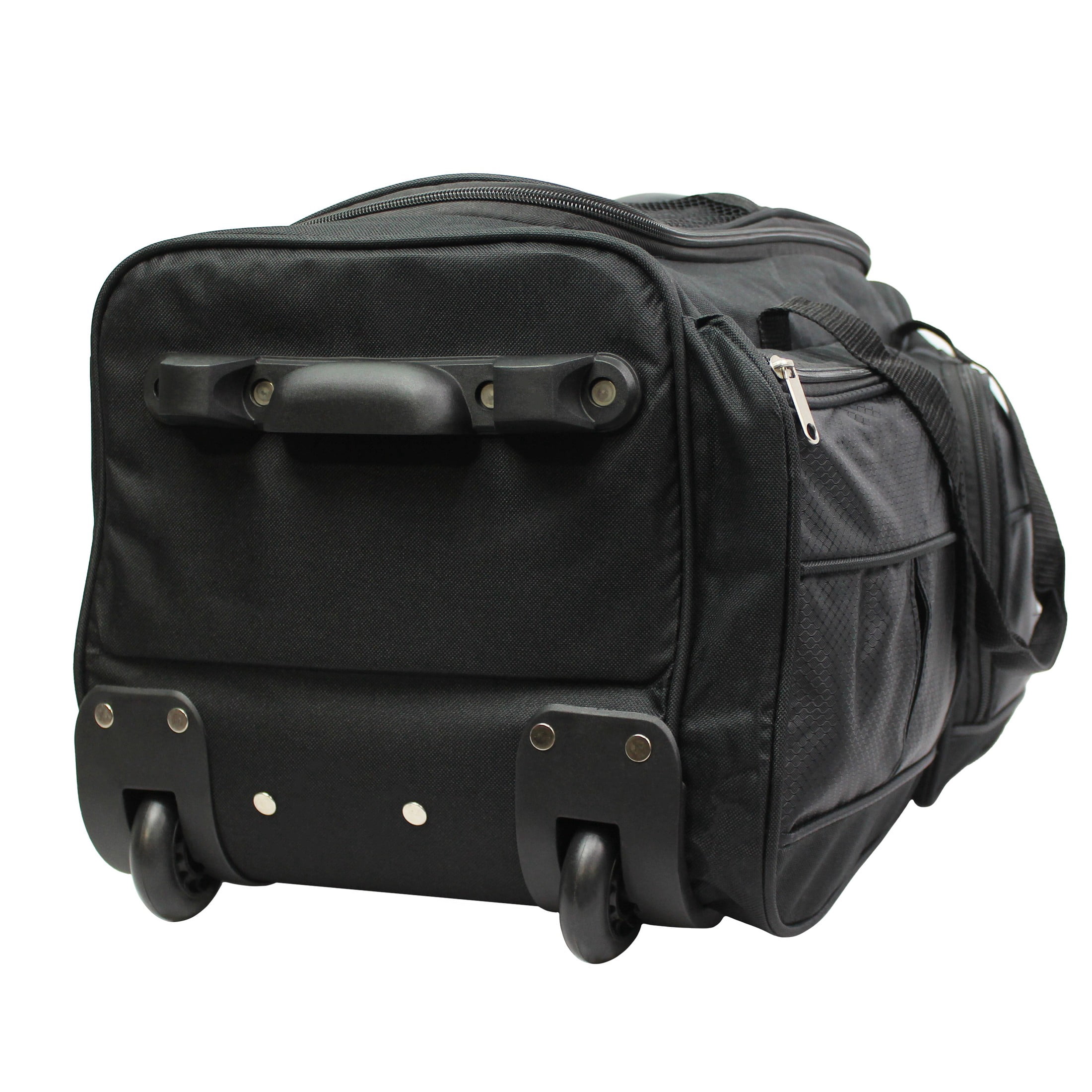 Hipack 20-Inch Carry-On Rolling Duffle Bag - Black