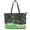Clover Music Note Pattern, variant on Uourmeti Green Shamrocks Handbag for Travel, Leather Tote Bag with Waterproof Lightweight Saddle Handbag