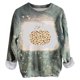 thumbnail image 1 of Camiseta suelta estampada a la moda para mujer, blusa de manga larga, cuello redondo, camisetas informales Pompotops FGAJ8996, 1 of 6