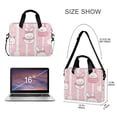 thumbnail image 3 of 16inch Laptop Briefcase, Business Laptop Bag with Detachable Strap & Padded Compartment, Water-Resistant Polyester，Snowman, 3 of 8