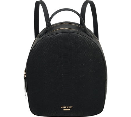 nine west black backpack