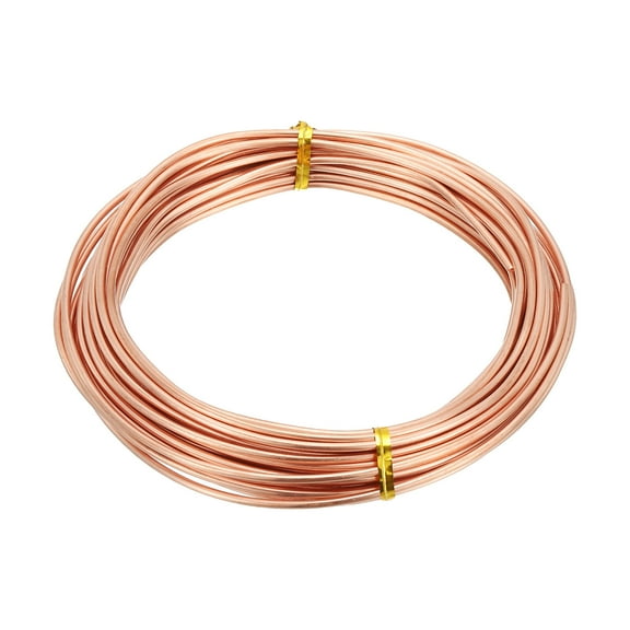 Uxcell 99.9% Soft Copper Wire, 9 Gauge/3 mm Diameter 24 Feet/7.3 m 1 Pound