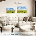 thumbnail image 4 of Elephant Stock Grazing Hereford Cows Wall Art - Horizontal Canvas Wall Art - Living Room Wall Decor - Animal Canvas - Beige And Brown Decor - 30" x 20", 4 of 8