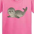 thumbnail image 4 of Inktastic Adorable Seal Illustration Cute Animal Art Youth T-Shirt, 4 of 5