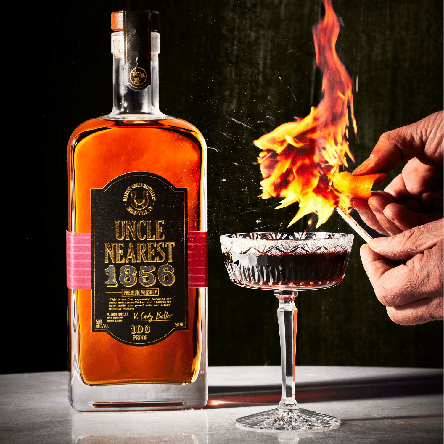 Uncle Nearest 1856 Premium Bourbon Whiskey, 750 mL Glass Bottle 