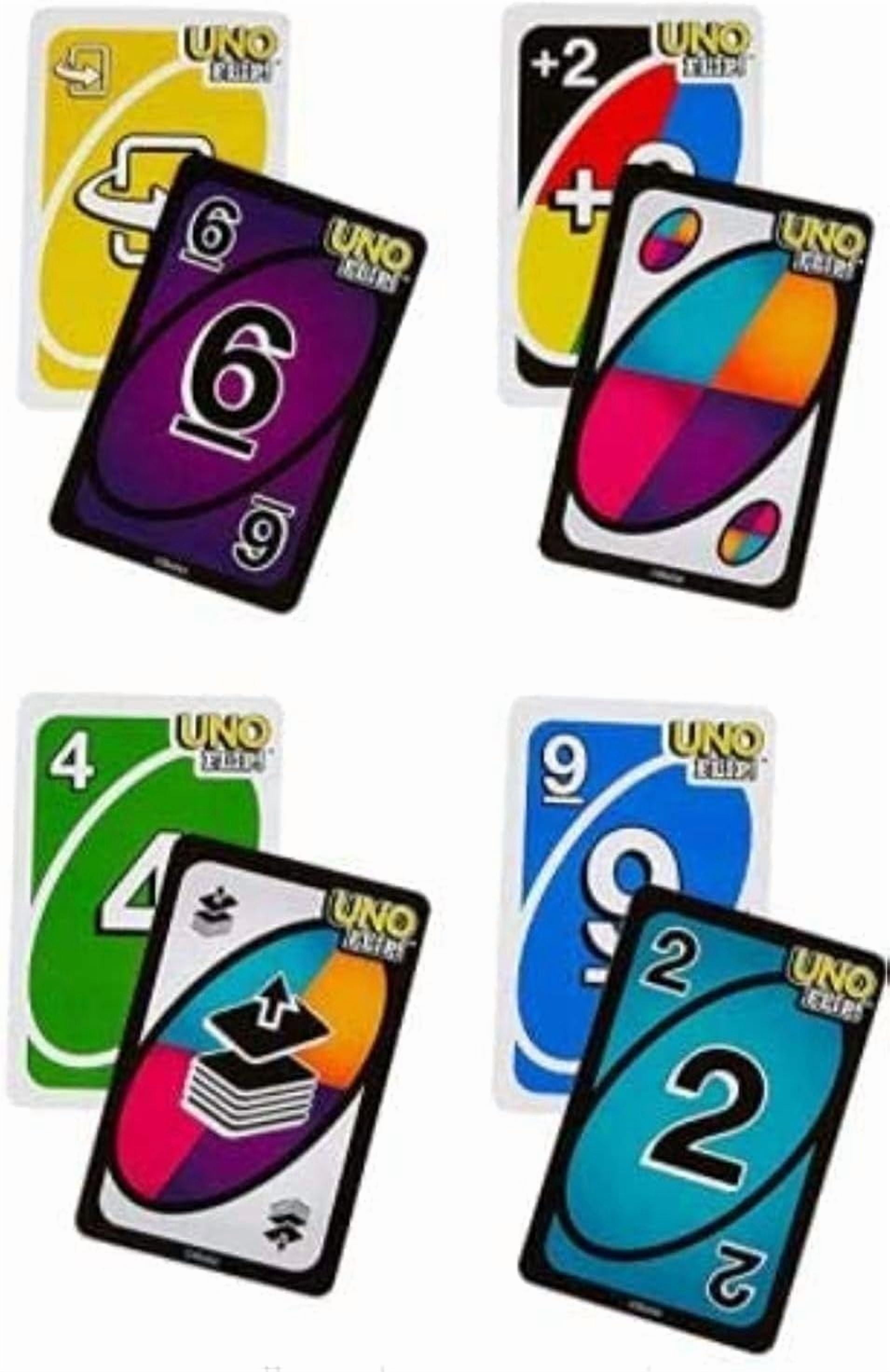 Mattel Uno No Mercy, Flip and Dos Card Game, Combo Pack of 3