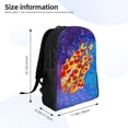 thumbnail image 4 of Prestonplayz Pizza Backpack 3D Print Lightweight Bookbag Casual Sport Daypack Travel Bag Laptop, 4 of 8