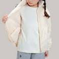thumbnail image 5 of SUXIAN Girls Reversible Jacket Winter Lined Zip Up Coat for Toddlers and Kids Soft Warm Outerwear Girls Coat White 1-2 Years, 5 of 8